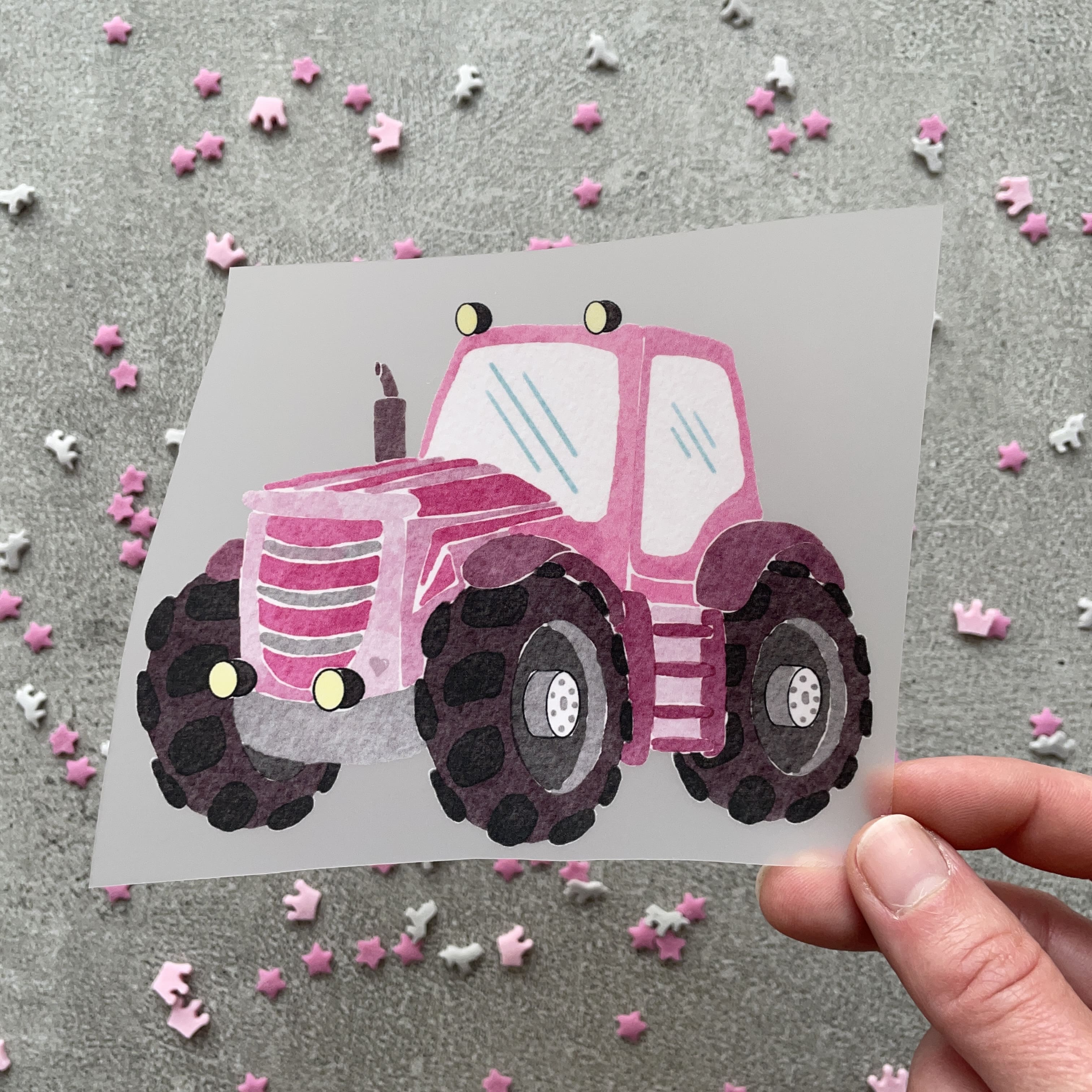 Bügelbild Traktor