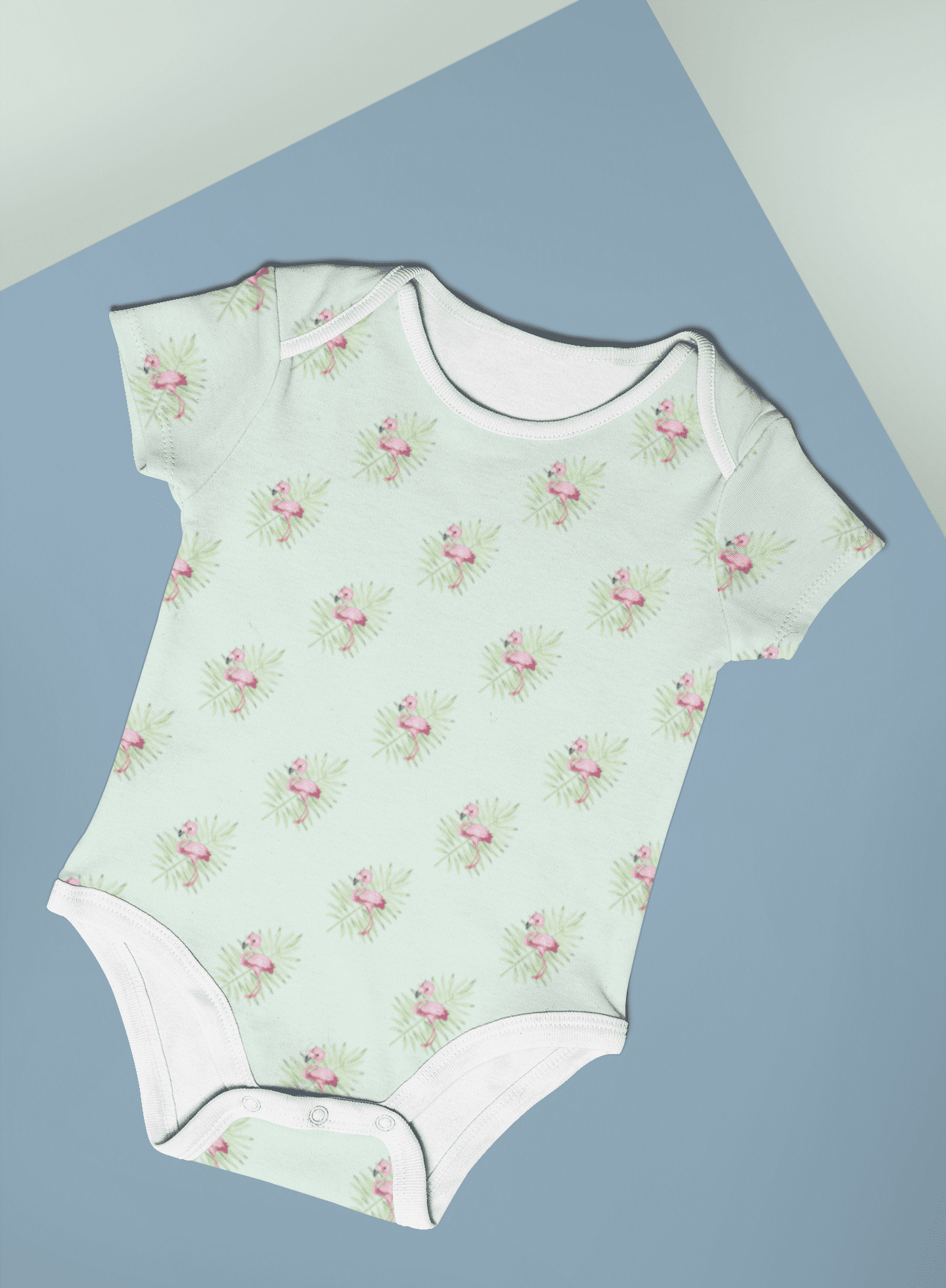French Terry Stoff Flamingo