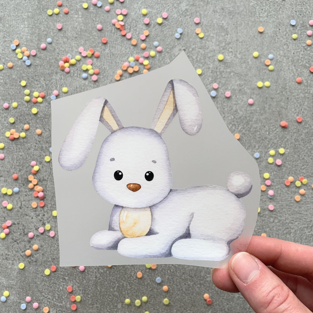 Bügelbild Hase Heiko