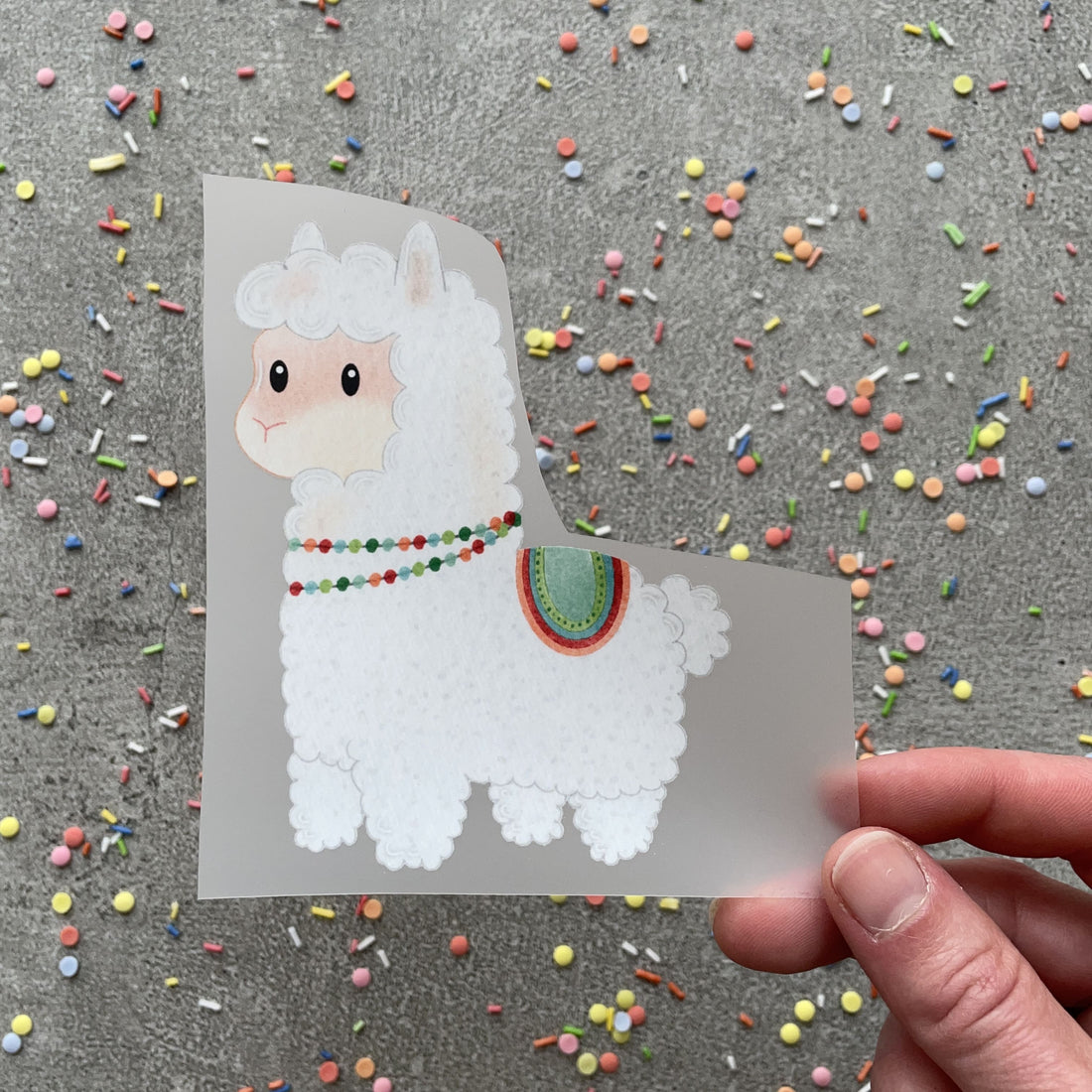 Bügelbild Lama Lotti