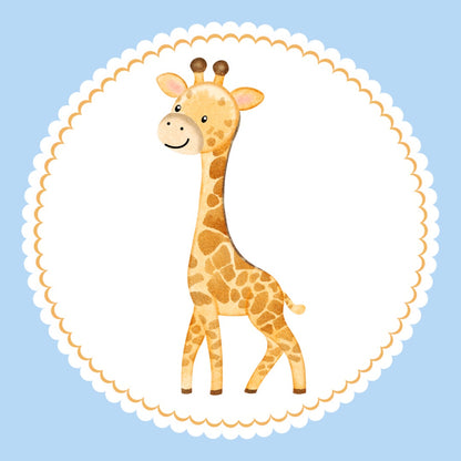 Bügelbild Giraffe Klassenlogos