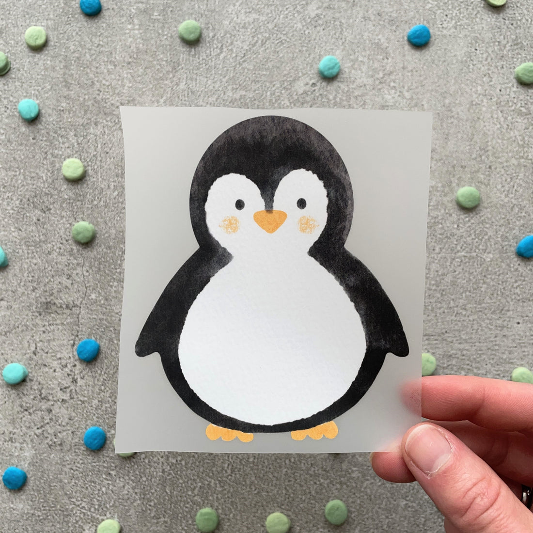 Bügelbild Pinguin Pepe