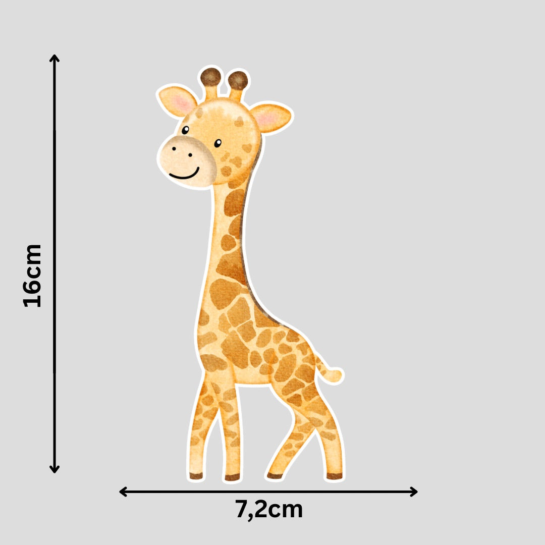 personalisiertes Bügelbild Giraffe