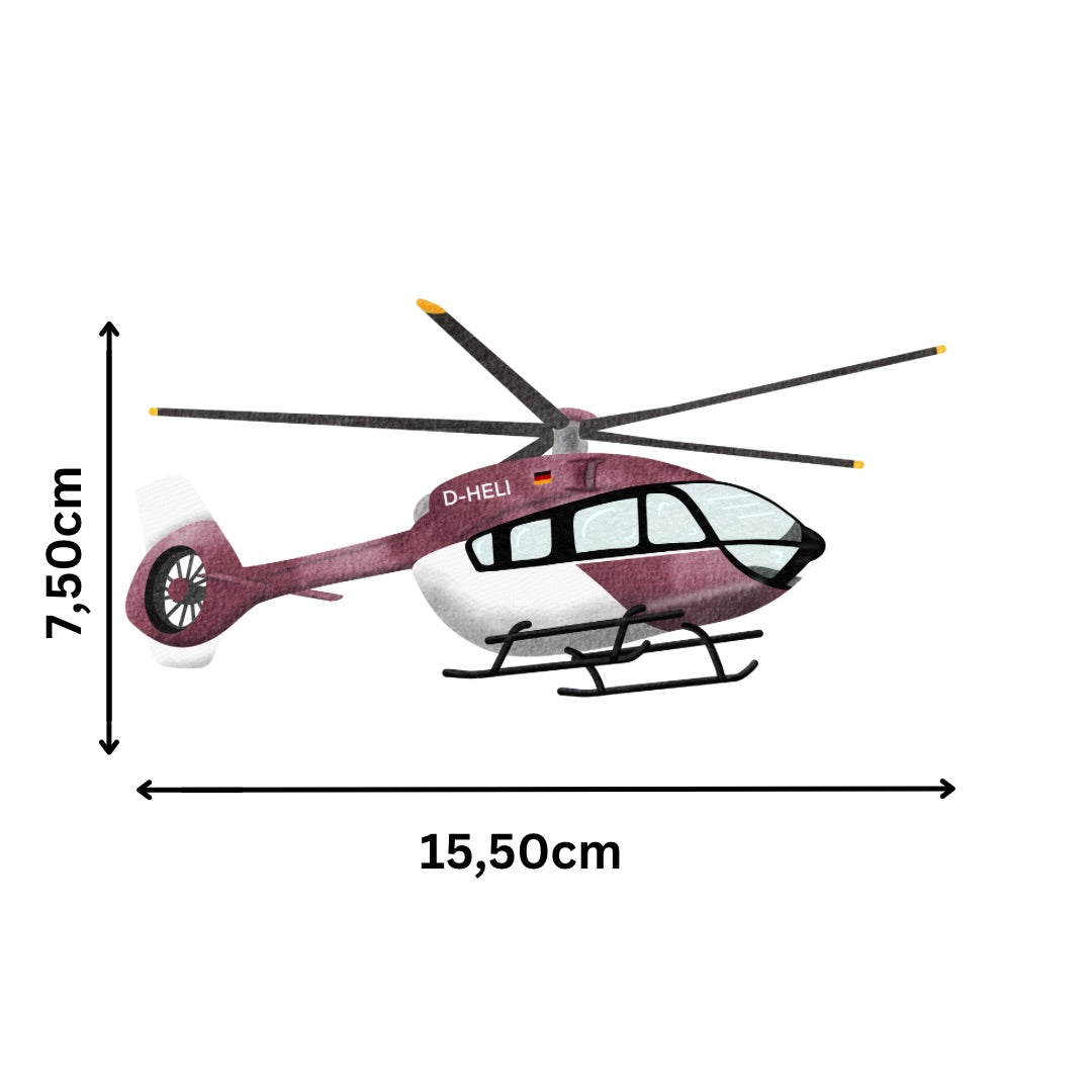 Bügelbild Helikopter
