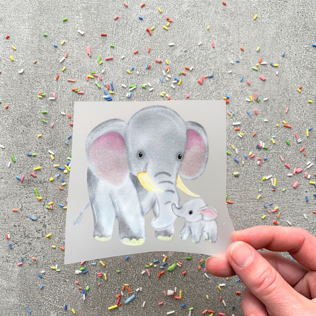 Bügelbild Elefant Eddy & Emilia