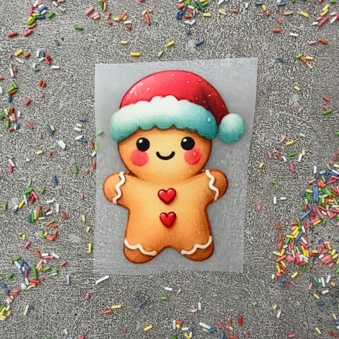 Bügelbild Lebkuchenmann, Pfefferkuchenmann, Gingerbreadman