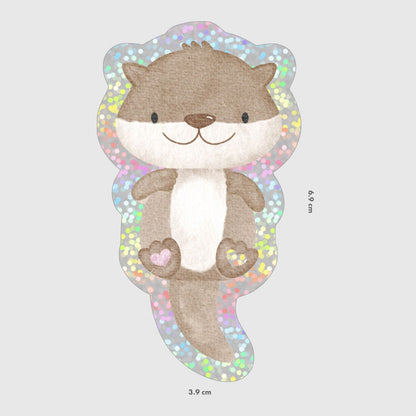 Glitzersticker Otter Oskar