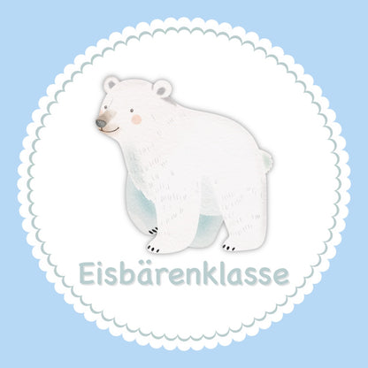 Bügelbild Eisbär Klassenlogos