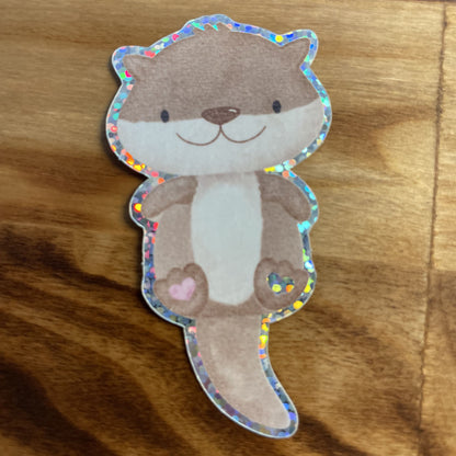 Glitzersticker Otter Oskar