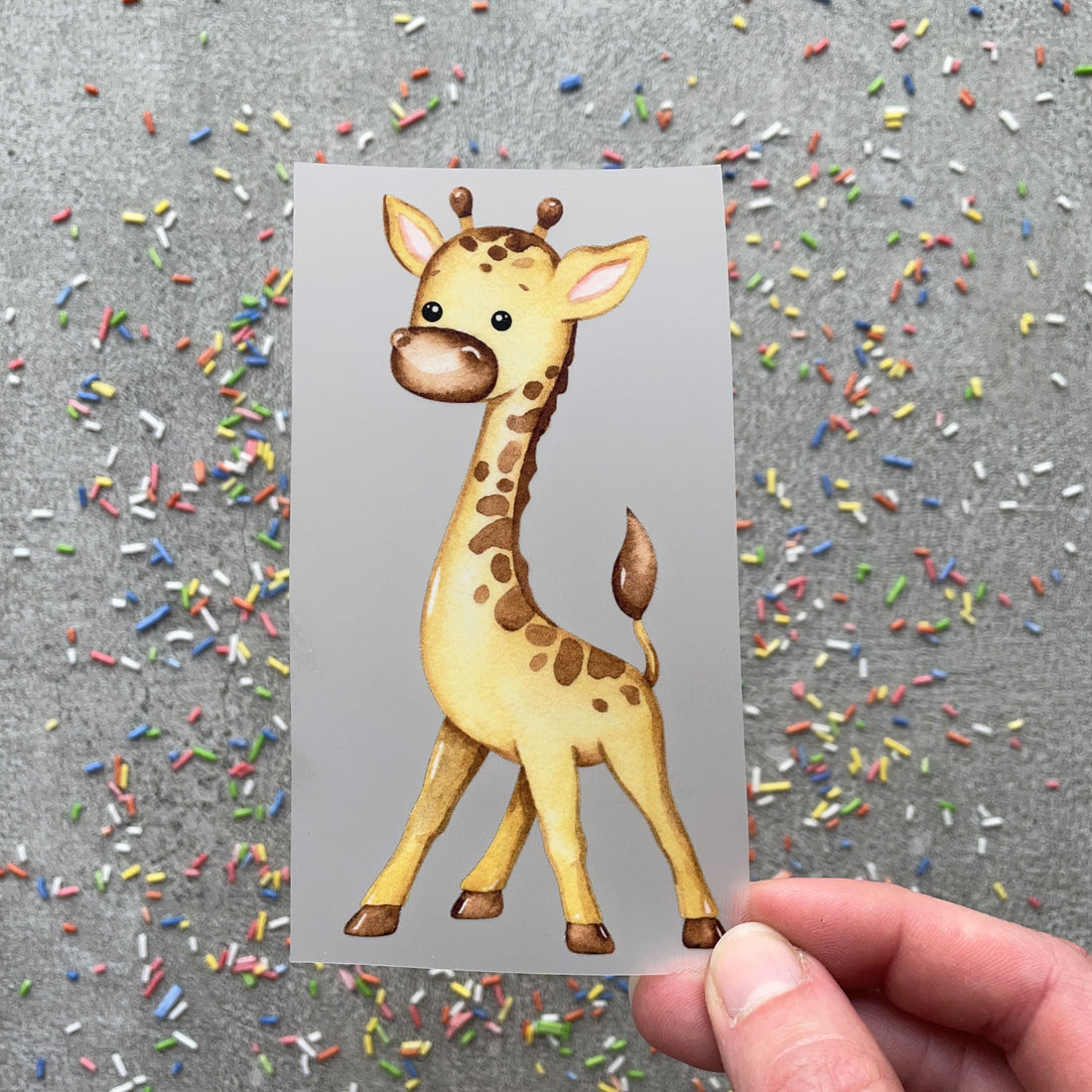 Bügelbild Giraffe Giesela