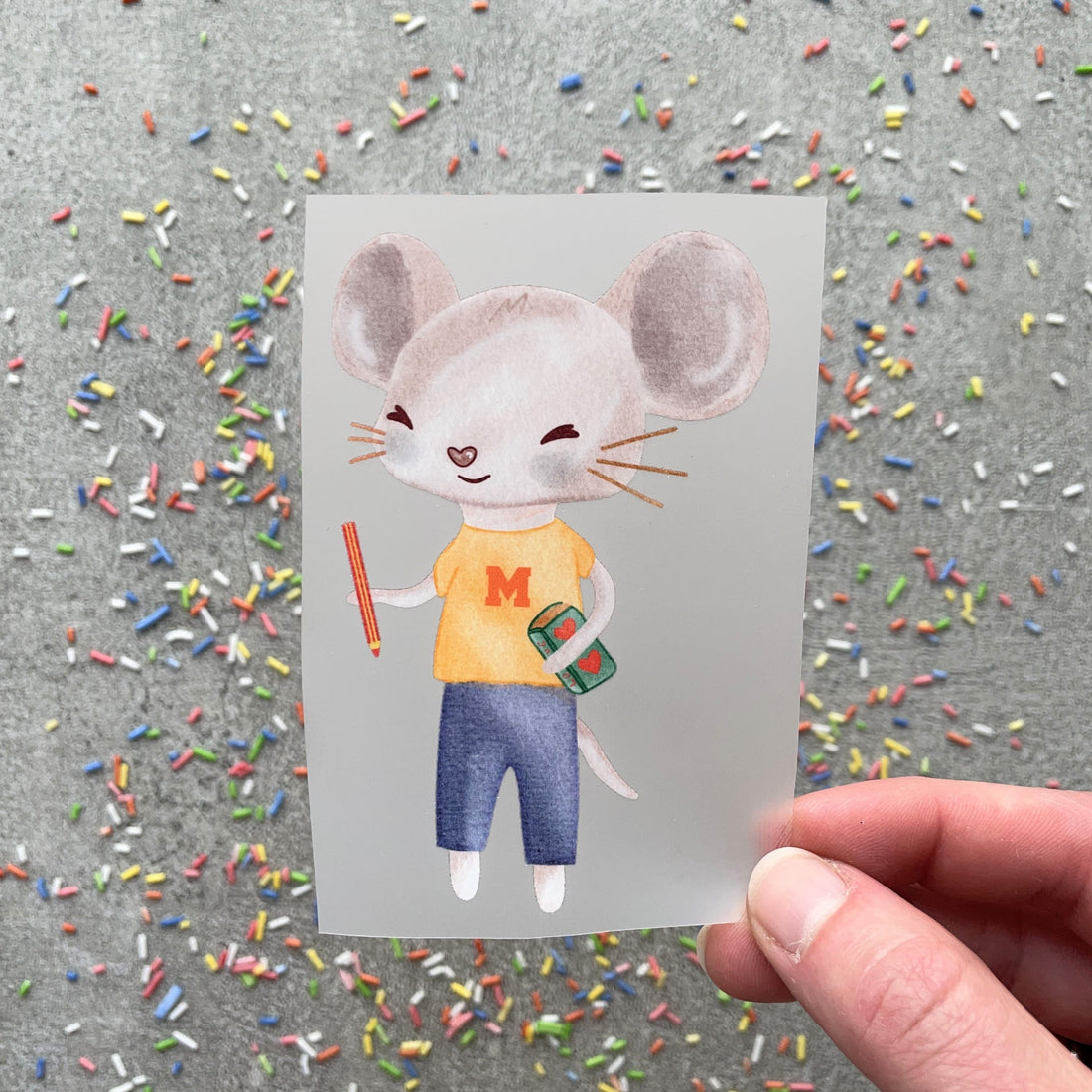 Bügelbild Herr Mäuserich