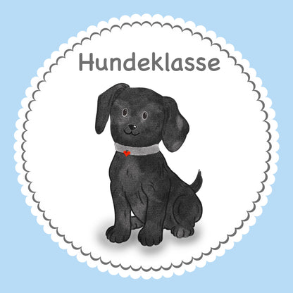 Bügelbild Hund Klassenlogos