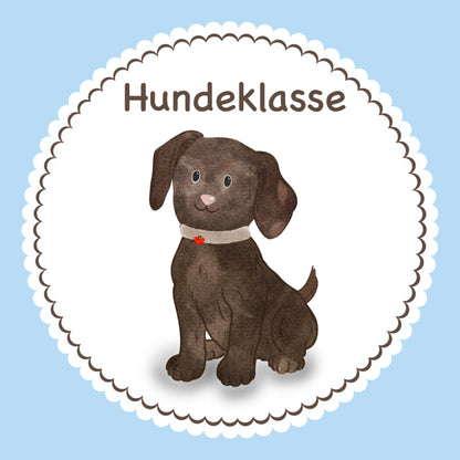 Bügelbild Hund Klassenlogos