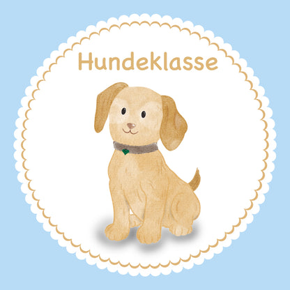 Bügelbild Hund Klassenlogos