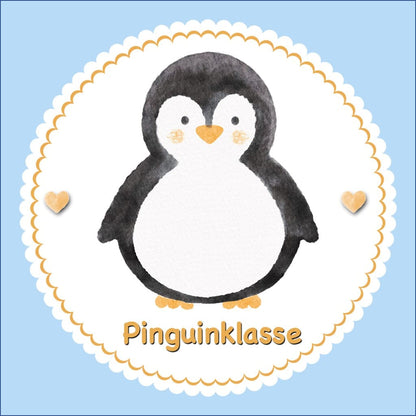 Bügelbild Pinguin Klassenlogos