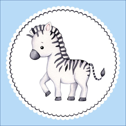 Bügelbild Zebra Klassenlogos