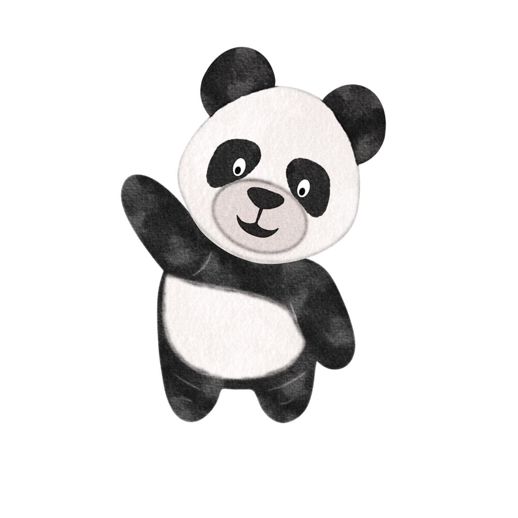 Bügelbild Panda