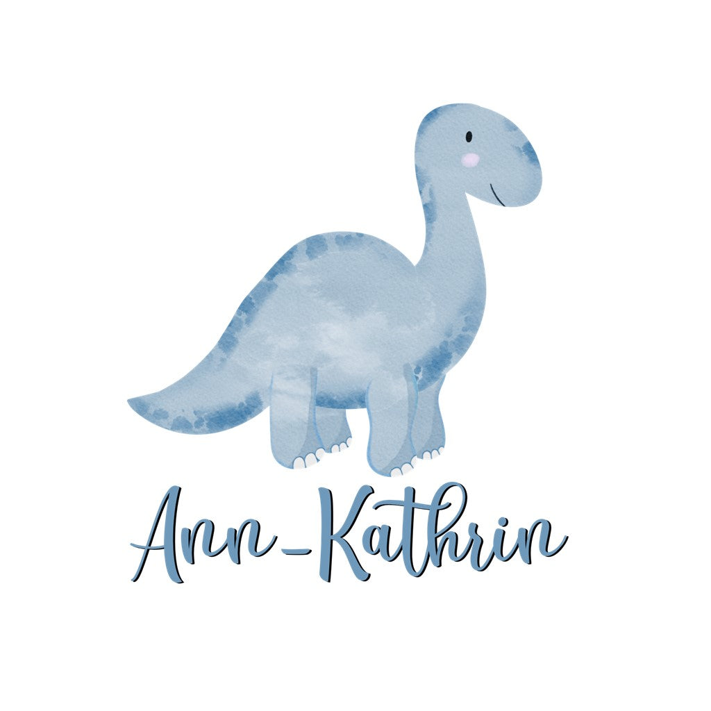 personalisiertes Bügelbild Dinosaurier