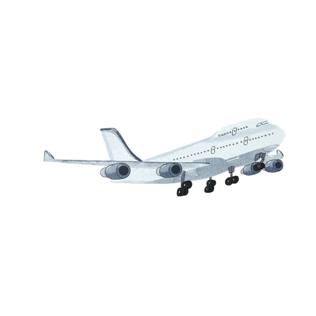 Bügelbild Jumbo Jet Boeing 747