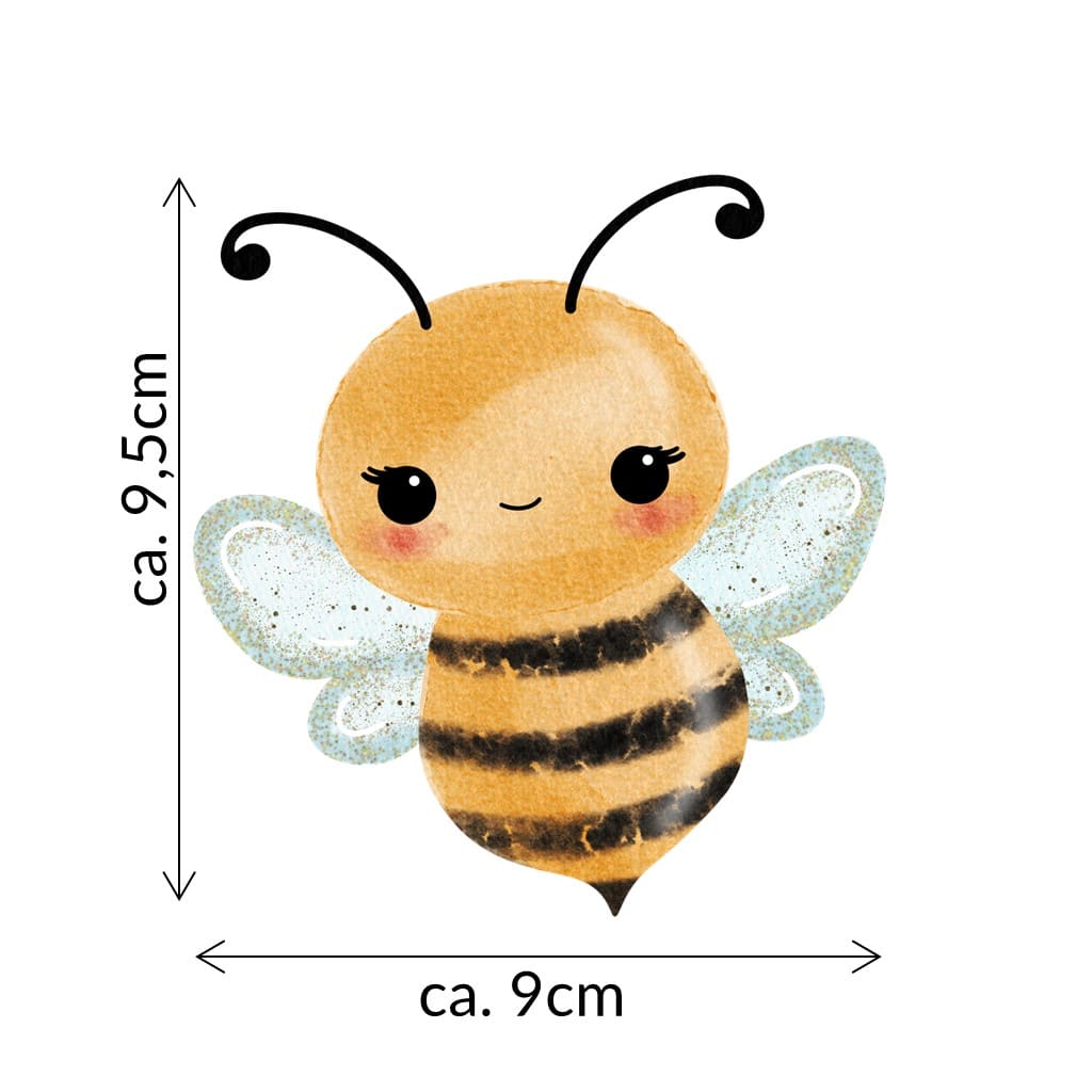 Bügelbild Biene Bertha