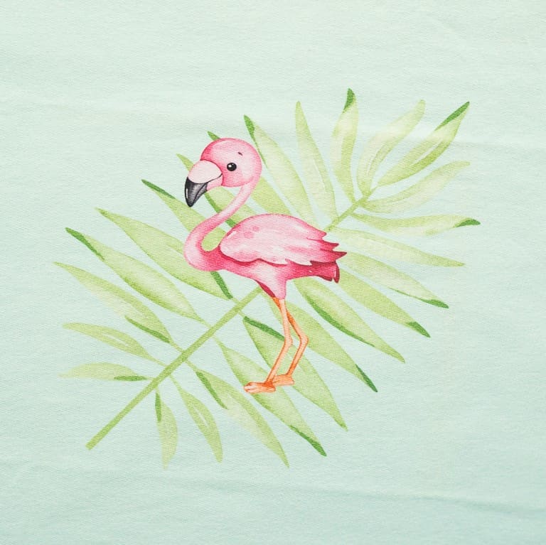 Stoffpanel Flamingo